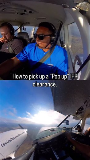 @milas7 on Instagram: "Highkey my first pop up IFR, i'd always gotten clearance on the ground before taking off. Obviously not too bad just need to be ready with the information they will need from you. Having another pilot helps a lot and if you're in a hectic period of flight fly the plane first, then communicate. Flying from Louisville, Kentucky to Nashville, Tennessee with some clouds ahead of us right in our path and instead of going above or below them. We just decided to get a clearance t