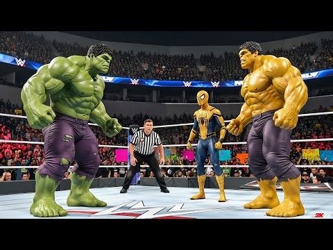 HULK vs YELLOW SPIDERMAN & YELLOW HULK - EPIC BATTLE!