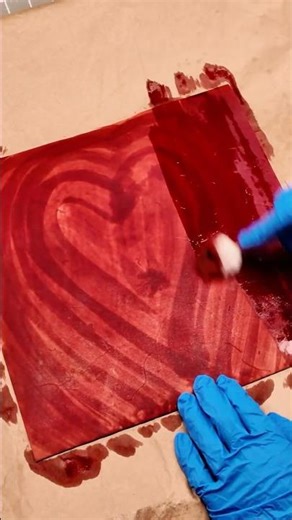 Leather Dye Process for a Valentine's Day Gift #satisfying #asmr #diy #valentinesday