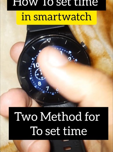 How to set time in smartwatch #basicslearnia #smartwatch #settime #shorts