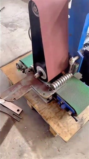 Metal Grinding Process with Belt Sander Machine