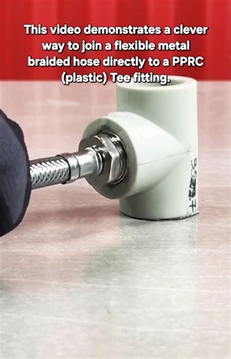 Genius Plumbing Hack: Create Your Own Threaded PPRC Fitting! 🤯