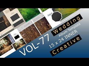 wedding album design psd template in photoshop (vol 77)