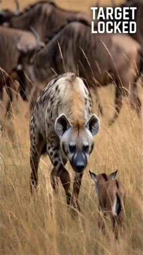 Hyena vs Wildebeest Calf — Survival on the African Plains