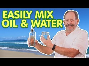 Yes You Can Mix Oil & Water Easily🤓 You just need an Emulsifier.