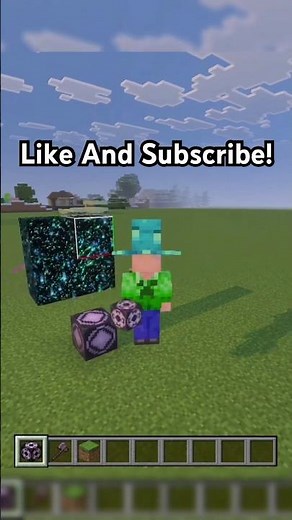How To Obtain A Secret Block In Minecraft… The End Portal Block! — Tutorial | #Minecraft #shorts
