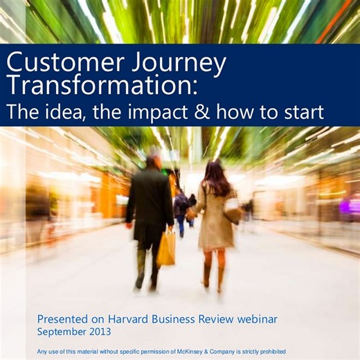 Presentation: Customer journey transformation: The idea, the impact, and how to start