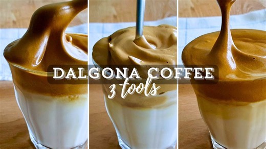Dalgona coffee showdown: 3 whipping methods compared for creamiest results!
