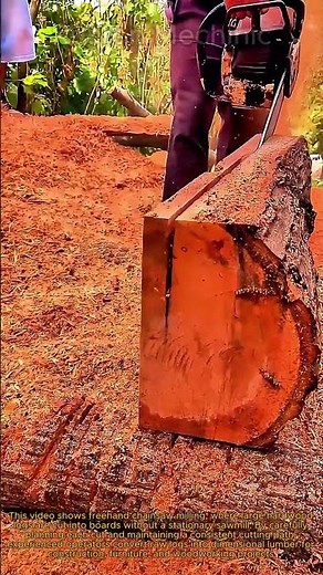 How to Cut Perfect Lumber With a Chainsaw: Milling Massive Hardwood Logs Into Boards Freehand