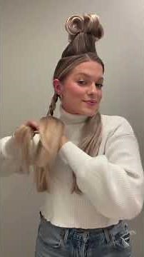 Ultimate Cindy Lou Who hairstyle! 🎄 #hair #hairtutorial #hairstyle #holiday #shorts #kitsch