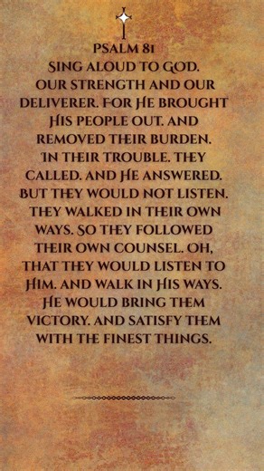 GOD Is Saying This to You… Are You Listening? ⚠️ | Psalm 81