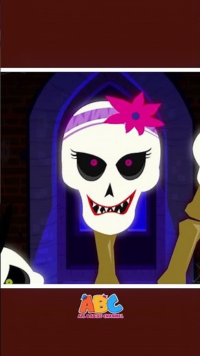 Spooky Skeleton Finger Family #shorts #halloween #fingerfamily