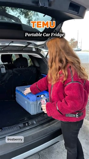 Ozberrry on Instagram: "❄️🚗 Travel made cooler, every season! 📦 To find it fast on TEMU: 🔍 Search using this code: kcj5889 🔗 TEMU Link: https://app.temu.com/k/pccqvrdx9qi My new go-to portable car refrigerator from TEMU 🤍 Perfect for road trips, camping, beach days, and everyday use! With its compact design and generous capacity, it easily keeps drinks and snacks cool wherever you go. No ice needed, fast cooling, and super practical for life on the move ❄️🥤 #temufinds #carfridge #temu #con