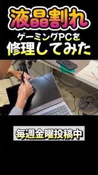 I repaired the LCD screen of a gaming PC I bought at half price.