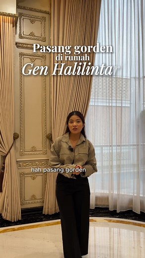 Instalasi Gorden Elegan di Rumah Gen Halilintar