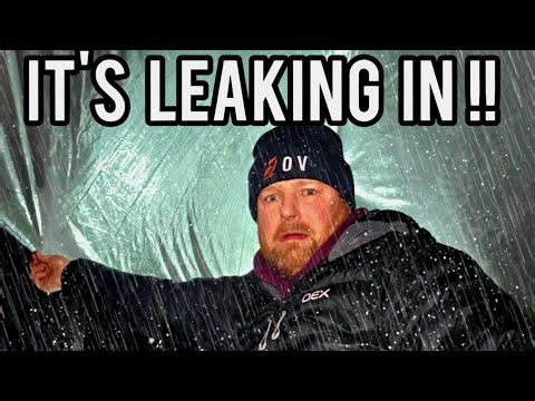 "Can a Fishing Bed Survive a Heavy Rainfall? Solo Camping"