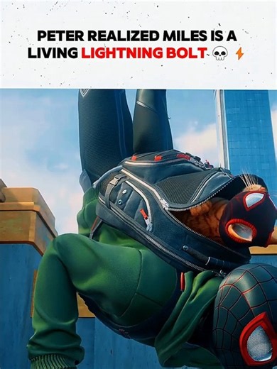 PETER REALIZED MILES IS A LIVING LIGHTNING BOLT 💀⚡️[ PART 2 ] #spiderman #spidermanps5 ​