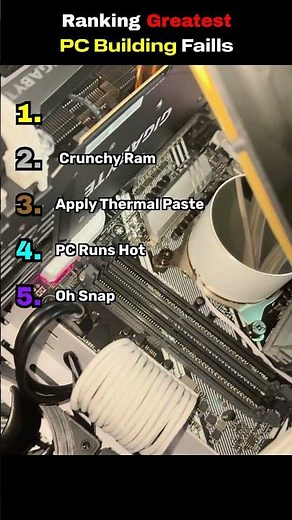 Ranking Greatest PC Building Fails #funny #ranking