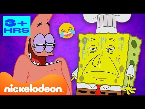 Bob l'éponge | Plus de 3 heures des moments les plus drôles de Bob l'éponge ! 😂 | Nickelodeon France