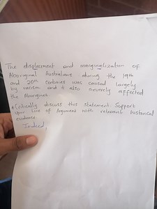 The displacement and marginalization of Aboriginal Australians ... | Filo