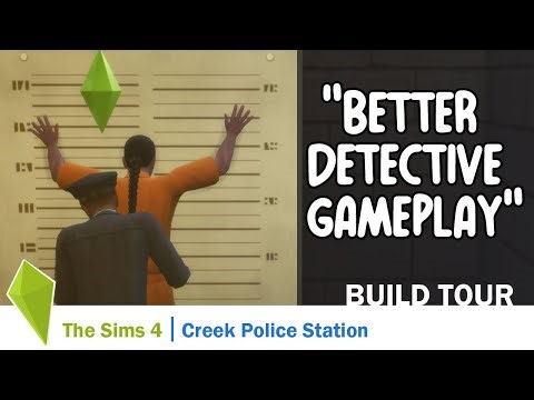 A Sims 4 Get To Work Police Station Remodel Made for Real Gameplay