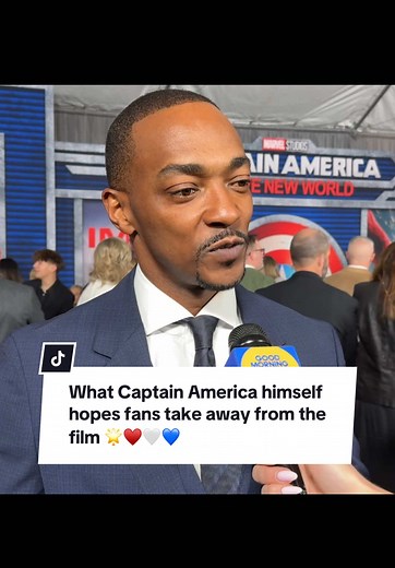 Anthony Mackie shares what it means to him to be taking on the Captain America shield and what he hopes fans take away from the film 🌟♥️🤍💙 @Marvel Entertainment #captainamerica #anthonymackie