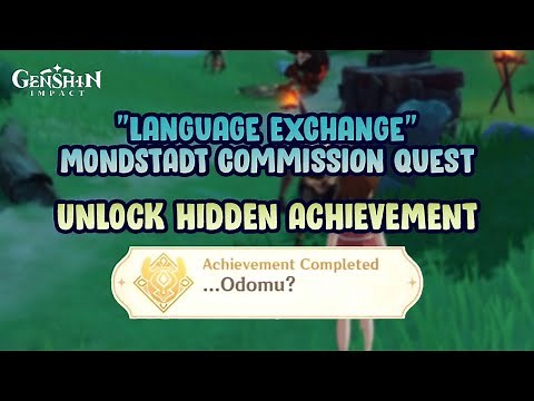 Language Exchange (Mondstadt commission) - Achievement "...Odomu?"【Genshin Impact】