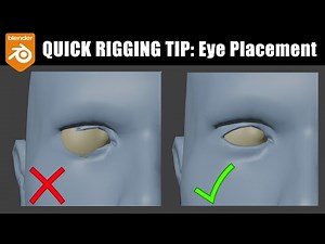 [Blender] Quick Rigging Tip: Eye Placement