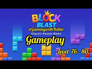 Block Blast Puzzle Game/Adventure Master Level gameplay walkthrough/Level 76 - 80