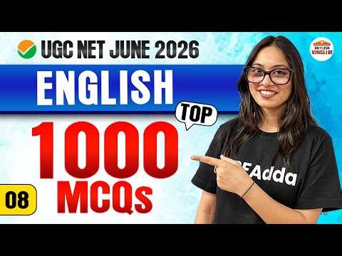 UGC NET English | Top 1000 MCQs Practice | Most Important Questions | UGC NET June 2026