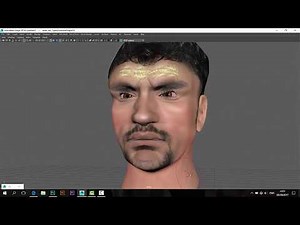 3d maya face texturing