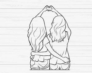 Best Friends SVG Bundle | Besties SVG | Friendship Day SVG | Friends Forever Svg | Female Friendship Svg | Bff Svg | Friendship Clipart - Etsy