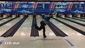 Check out Johnny Atkinson's run to 299 during his final game of singles at the 2018 #USBCOpen! The right-hander from Trafford, Alabama, started his singles set with games of 206 and 207 before starting his last game with 11 consecutive strikes for a 712 series. His performance marked the seventh 299 of the 2018 event. #DoYourThingAndBowl | USBC- Open Championships