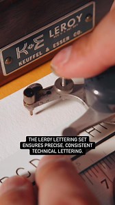 451K views · 922 reactions | The Leroy Lettering Set ensures precise, consistent technical lettering. #lettering | Made by Edgar | Facebook