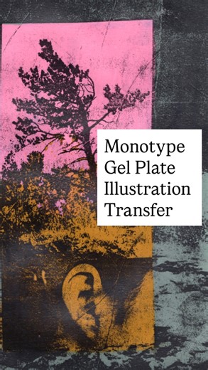 laura weiler~visual artist~collage illustration on Instagram: "I made a lot of mistakes during this printing process. Plans did not go accordingly (when do they?) and I had to stay positive and try to learn something from every print. I’ve edited out all the swears I said and only included one process out of the three designs. All three takes are at the end and much slower over on my grid if you want to take a peek. Do you want to hear my notes when I make prints? Who reads these? I never know h