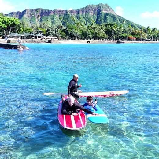 We had an awesome time teaching a father and son their very first surfing lesson today! 🌊🏄‍♂️ Even though they’d never surfed before, they did an amazing job and were up riding waves in no time. If you’re looking for a fun, private surfing experience with family or friends—no strangers included—we’ve got you covered. All our surfing packages include FREE drone photos and videos. Book online at www.hawaiisurfingacademy.com or call 808-277-47 #family