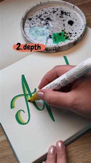 Hello April 3D Lettering 🌿 Fresh Color Blend