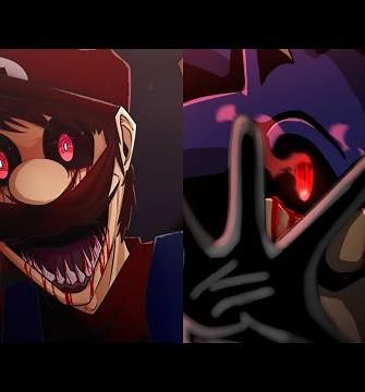 Mario.exe and Sonic.exe sing Stayed Gone Hazbin Hotel