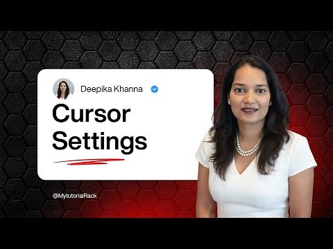 Cursor Settings : How to Customize Cursor IDE Settings | Step-by-Step Tutorial