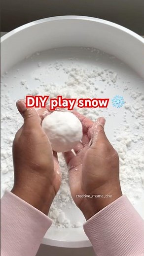 2 ingredient play snow ❄️