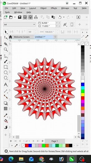 #42 | Tutorial Design in CorelDraw #graphicdesign #graphicarts #designer #drawing #chakradesign