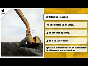 Clamshell Buckets - HAWK Excavator