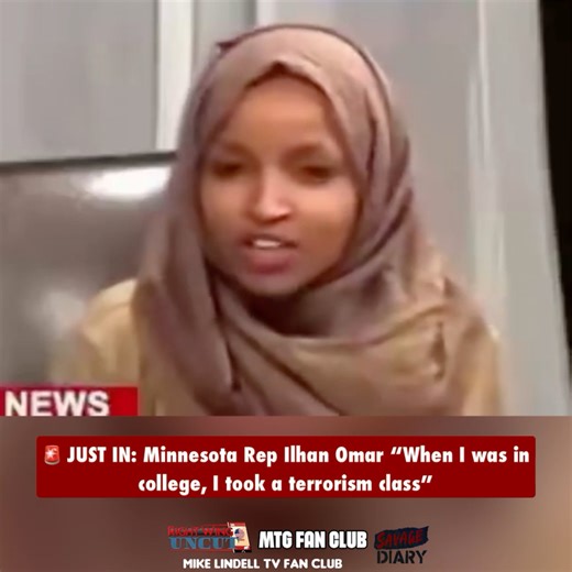 🚨 JUST IN: Minnesota Rep Ilhan Omar “When I was in college, I took a terrorism class” | The Savage Diary