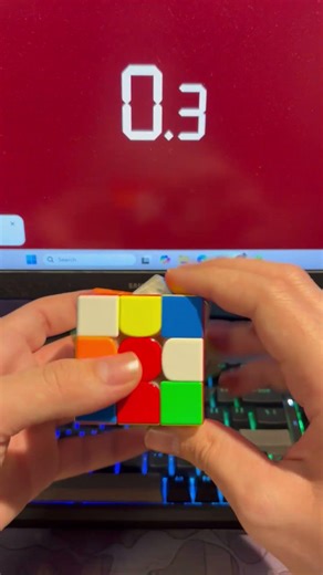 Lucky 3x3 Rubik's Cube 6 Seconds Solve