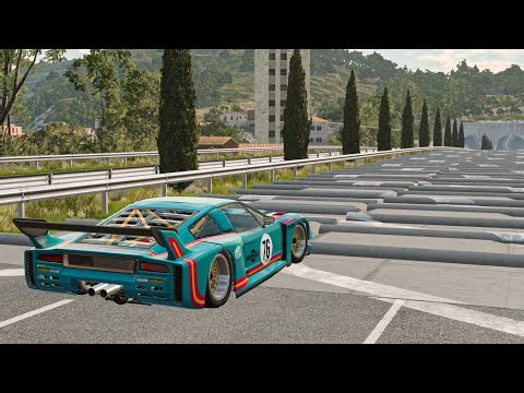 Supercar vs Impossible Bumpy Road Challenge | BeamNG Drive