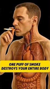 One Single Cigarette Destroys Your Entire Body 🤯