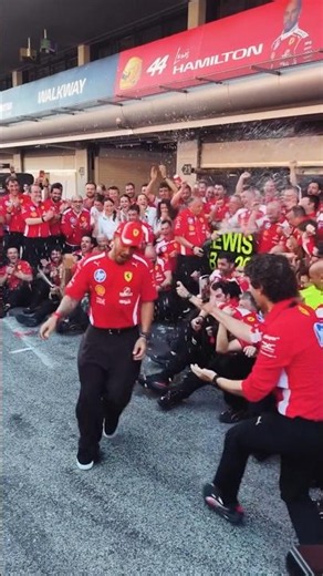 Lewis Hamilton Celebrated His Win With Ferrari Team at Barcelona GP F1 2026
