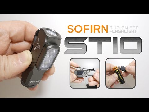 SOFIRN ST10 - Clip-on 3-in-1 AA/14500 flashlight
