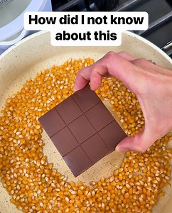 1.7M views · 3.9K reactions | Easy chocolate popcorn Liz combines popcorn and chocolateon a bed of coconut oil to make a yummy chocolate popcorn snack. Be sure to oil generously and mix and shake often to prevent sticking. This original video was produced by Network Media LLC, Wonder and Raw, and Liz & Jeff. #popcorn #chocolatelover #snacks #sweetandsalty | Crafts Hacks and Laughs | Facebook