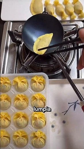 Dimsum with Omelette Skin or Omelette Filled with Meat #shorts